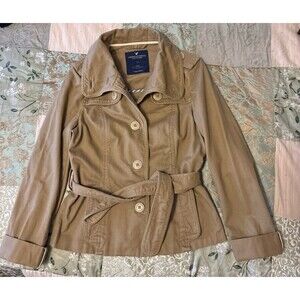 American Eagle jacket, khaki, size Small-Petite
